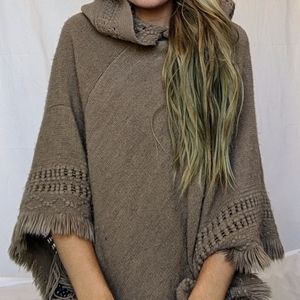 Cozy Sweater Poncho 🌈